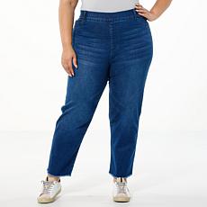 "As Is" Colleen Lopez Stretch Denim Crop Pant