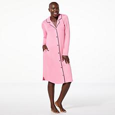 "As Is" Comfort Code Brushed Ultra Knit Collared Sleepshirt