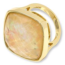 "As Is" Connie C. Carroll Jewelry Caroline Gem Doublet Solitaire Ring