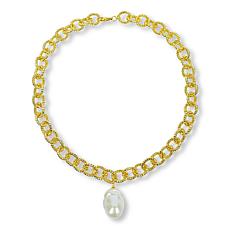 "As Is" Connie C. Carroll Jewlry Savannah Baroque Cultrd Pearl Ncklace