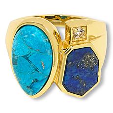"As Is" Connie Craig Carroll Jewelry Bristol Two-Stone Ring