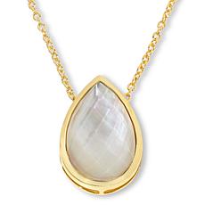 "As Is" Connie Craig Carroll Jewelry Lucy Gem Doublet Pendant Necklace