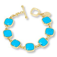 "As Is" Connie Craig Carroll Jewelry Paige Cushion Gemstone Bracelet