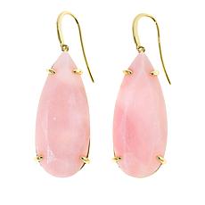 "As Is" Connie Craig Carroll Jewelry Reid Pear Gemstone Drop Earrings