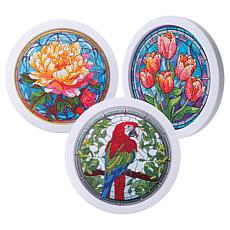 "As Is" Craft Buddy Crystal Art Round Frame Kits - Set of 3