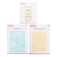 "As Is" Crafter's Companion Joyous Angel Stamp, Die and Embossing F...