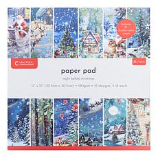 "As Is" Crafter's Companion Night Before Christmas 12" x 12" Paper ...