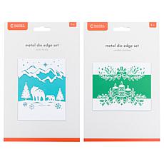 "As Is" Crafter's Companion Top and Bottom Holiday Edge Dies Set