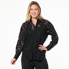 "As Is" Curations Lace Blouse with Cami Liner