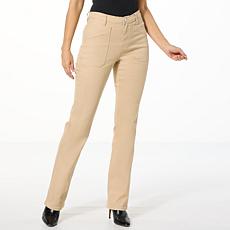 As Is DG2 by Diane Gilman Classic Stretch Utility Pocket Bootcut Jean