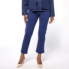 "As Is" DG2 by Diane Gilman Comfort Ponte Knit Pull-On Slim Ankle Pant