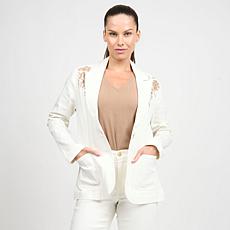 "As Is" DG2 by Diane Gilman New Classic Stretch Embellished Denim B...