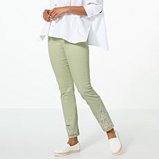 "As Is" DG2 by Diane Gilman New Classic Stretch Studded Straight An...
