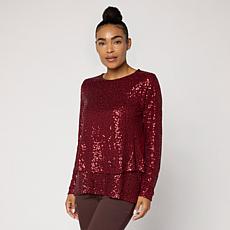 "As Is" DG2 by Diane Gilman Sequin Easy Top