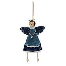 "As Is" Diane Gilman Denim Angel Ornament