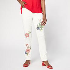 "As Is" Diane Gilman New Classic Stretch Sequin Embellished Skinny ...