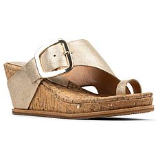 "As Is" Donald Pliner Gyer Buckle Wedge Sandal
