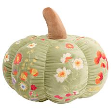 "As Is" Emryn House Embroidered Pumpkin Pillow