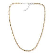 "As Is" Fiorenza Jewelry 2-Tone Twisted Herringbone 20" Chain Necklace