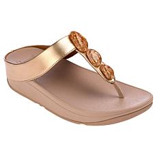 "As Is" FitFlop® Fino Metallic Fleck Stone Toe-Thongs