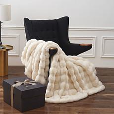 "As Is" G BY G Faux Fur Throw