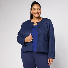 "As Is" G by Giuliana Black Label Boucle Jacket