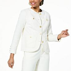 "As Is" G by Giuliana Black Label Tweed Jacket