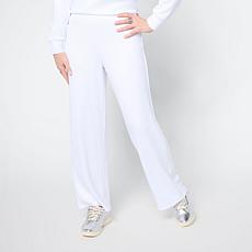 "As Is" G by Giuliana Diamond Knit Wide Leg Crop Pant