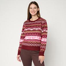 "As Is" G by Giuliana FF Jacquard Sweater