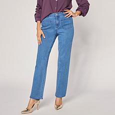 "As Is" G by Giuliana G-5 Denim Straight Leg Pant