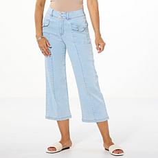 "As Is" G by Giuliana G-Soft Wide Leg Crop Jean