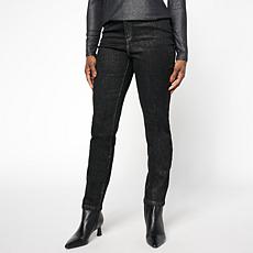 "As Is" G by Giuliana G5 Metallic Denim Slim Leg Jean