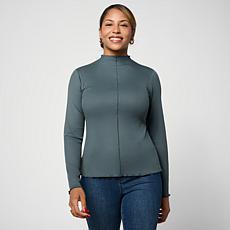 "As Is" G by Giuliana Knit Top with Purl Stitch