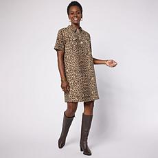 "As Is" G by Giuliana Printed Twill Dress