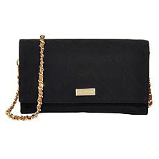 "As Is" G by Giuliana Quilted Texture Denim Clutch Crossbody