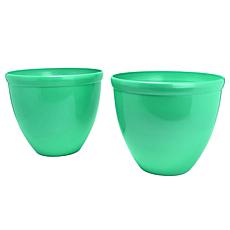 "As Is" Greanbase 16" Pearlescent Planters - Set of 2 