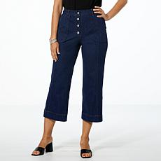 "As Is" GREY by Jhoan Sebastian Grey Knit Denim Crop Capsule Pant