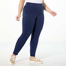 "As Is" HUE Butter Twill Pull-On Legging