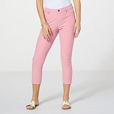 "As Is" HUE Essential Denim Pull-On Capri