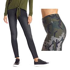 "As Is" HUE Reversible Denim Legging