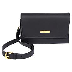 "As Is" IMAN Global Chic Convertible Leather Belt Bag