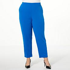 "As Is" IMAN Global Chic Crepe Knit Slim Leg Ankle Pant
