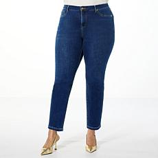 "As Is" IMAN Global Chic Perfect Fit 360 Slim-Leg Ankle Jean