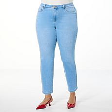 "As Is" IMAN Global Chic Perfect Fit 360 Slim-Leg Ankle Jean