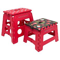 "As Is" Improvements 14.5" and 12.5" Folding Plastic Step Stools