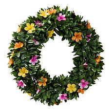 "As Is" Improvements 21" Faux Azalea Flower Wreath