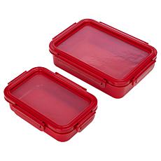 "As Is" Improvements 4-piece Locking Food Storage Containers w/ Lids
