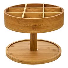"As Is" Improvements Two-Tier Bamboo Turntable