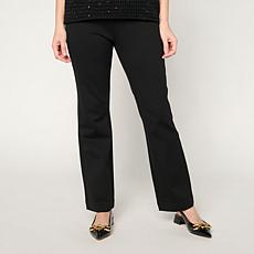 "As Is" Jaclyn Smith Ponte Knit Pull-On Bootcut Pant