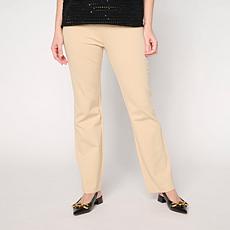 "As Is" Jaclyn Smith Ponte Knit Pull-On Bootcut Pant